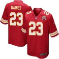 Kansas City Chiefs #23 Phillip Gaines Game Red Team Color NFL Jersey