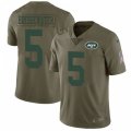 New York Jets #5 Teddy Bridgewater Limited Olive 2017 Salute to Service NFL Jersey