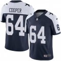 Dallas Cowboys #64 Jonathan Cooper Navy Blue Throwback Alternate Vapor Untouchable Limited Player NFL Jersey