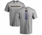 Baltimore Ravens #39 Tyler Ervin Ash Backer T-Shirt