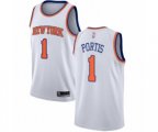 New York Knicks #1 Bobby Portis Swingman White Basketball Jersey - Association Edition