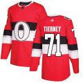 Ottawa Senators #71 Chris Tierney Authentic Red 2017 100 Classic NHL Jersey