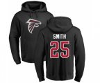 Atlanta Falcons #25 Ito Smith Black Name & Number Logo Pullover Hoodie