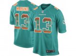 Miami Dolphins #13 Dan Marino Aqua Green Team Color Stitched NFL Limited Strobe Jersey
