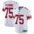 New York Giants #75 Cameron Fleming White Stitched NFL Vapor Untouchable Limited Jersey