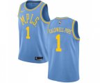 Los Angeles Lakers #1 Kentavious Caldwell-Pope Authentic Blue Hardwood Classics NBA Jersey
