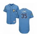 Tampa Bay Rays #35 Nate Lowe Light Blue Flexbase Authentic Collection Baseball Player Jersey
