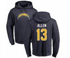 Los Angeles Chargers #13 Keenan Allen Navy Blue Name & Number Logo Pullover Hoodie