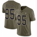New Orleans Saints #95 Tyeler Davison Limited Olive 2017 Salute to Service NFL Jersey
