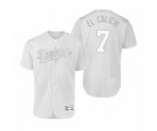 Dodgers Julio Urias El Culichi White 2019 Players' Weekend Authentic Jersey