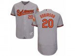 Baltimore Orioles #20 Frank Robinson Grey Flexbase Authentic Collection MLB Jersey