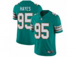 Miami Dolphins #95 William Hayes Vapor Untouchable Limited Aqua Green Alternate NFL Jersey