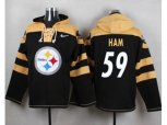 Pittsburgh Steelers #59 Jack Ham Black Player Pullover NFL Hoodie