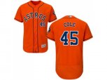 Houston Astros #45 Gerrit Cole Orange Flexbase Authentic Collection Stitched MLB Jersey