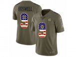 Pittsburgh Steelers #9 Chris Boswell Limited Olive USA Flag 2017 Salute to Service NFL Jersey