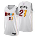 Miami Heat #21 Dewayne Dedmon 2022-23 White City Edition Stitched Jersey