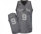San Antonio Spurs #9 Tony Parker Swingman Grey Static Fashion Basketball Jersey