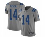 Indianapolis Colts #14 Zach Pascal Limited Gray Inverted Legend Football Jersey