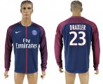 2017-18 Paris Saint-Germain 23 DRAXLER Home Long Sleeve Thailand Soccer Jersey