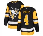 Adidas Pittsburgh Penguins #4 Justin Schultz Premier Black Home NHL Jersey