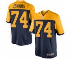 Green Bay Packers #74 Elgton Jenkins Limited Navy Blue Alternate Football Jersey