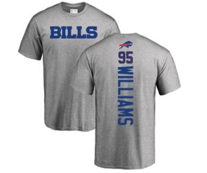 Buffalo Bills #95 Kyle Williams Ash Backer T-Shirt