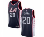 Los Angeles Clippers #20 Landry Shamet Authentic Navy Blue Basketball Jersey - City Edition