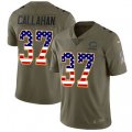Chicago Bears #37 Bryce Callahan Limited Olive USA Flag Salute to Service NFL Jersey