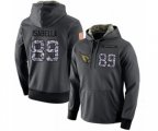 Arizona Cardinals #89 Andy Isabella Stitched Black Anthracite Salute to Service Player Performance Hoodie