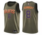 Phoenix Suns #8 Frank Kaminsky Swingman Green Salute to Service Basketball Jersey