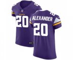 Minnesota Vikings #20 Mackensie Alexander Purple Team Color Vapor Untouchable Elite Player Football Jersey