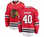 Chicago Blackhawks #40 John Hayden Fanatics Branded Red Home Breakaway NHL Jersey