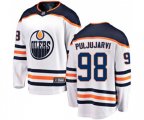 Edmonton Oilers #98 Jesse Puljujarvi Fanatics Branded White Away Breakaway NHL Jersey