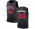 Chicago Bulls #24 Lauri Markkanen Swingman Black Basketball Jersey Statement Edition