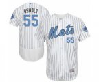New York Mets Corey Oswalt Authentic White 2016 Father's Day Fashion Flex Base Baseball Player Jersey