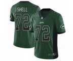 New York Jets #72 Brandon Shell Limited Green Rush Drift Fashion Football Jersey