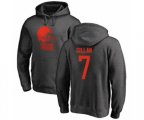 Cleveland Browns #7 Jamie Gillan Ash One Color Pullover Hoodie