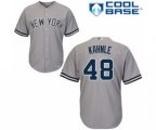 New York Yankees Tommy Kahnle Replica Grey Road Baseball Player Jersey