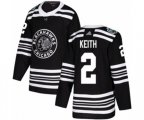 Chicago Blackhawks #2 Duncan Keith Authentic Black 2019 Winter Classic NHL Jersey