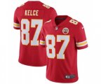 Kansas City Chiefs #87 Travis Kelce Red Team Color Vapor Untouchable Limited Player Football Jersey