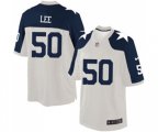 Dallas Cowboys #50 Sean Lee Limited White Throwback Alternate Football Jersey
