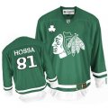 Chicago Blackhawks #81 Marian Hossa Premier Green St Patty's Day NHL Jersey