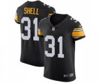 Pittsburgh Steelers #31 Donnie Shell Black Alternate Vapor Untouchable Elite Player Football Jersey