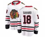 Chicago Blackhawks #18 Denis Savard Fanatics Branded White Away Breakaway NHL Jersey