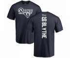 Los Angeles Rams #66 Austin Blythe Navy Blue Backer T-Shirt