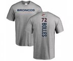 Denver Broncos #72 Garett Bolles Ash Backer T-Shirt