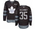 Toronto Maple Leafs #35 Curtis McElhinney Authentic Black 1917-2017 100th Anniversary NHL Jersey