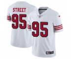 San Francisco 49ers #95 Kentavius Street Limited White Rush Vapor Untouchable Football Jersey