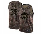 Detroit Pistons #35 Christian Wood Swingman Camo Realtree Collection Basketball Jersey