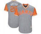 San Francisco Giants #28 Buster Posey Buster Authentic Gray 2017 Players Weekend Baseball Jersey
